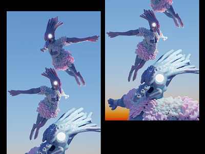 Squid Vibes 3d 3d art avatar blender character design