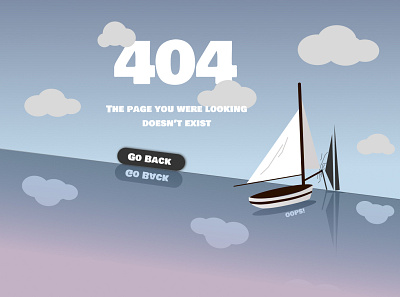 Daily UI #8 - 404 Page app dailyui design graphic design illustration ui vector