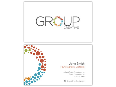 Group Creative Business Card branding business card business card design design illustration logo printed typography vector