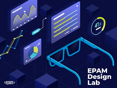EPAM Design Lab Announce 🎉 dashboard design education illustration interface isometric lviv program ukraine