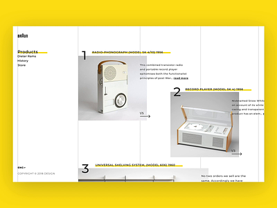 A History of Braun Design animation braun classic clean design dieter rams industrial design minimalism transaction ui ux yellow