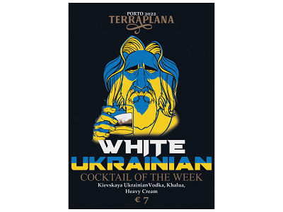 White Ukranian avatar cartoon character design comic concept art design digital art digital drawing drawing illustration logo poster