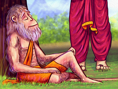 Why did Hanuman stop Bheem on his way?