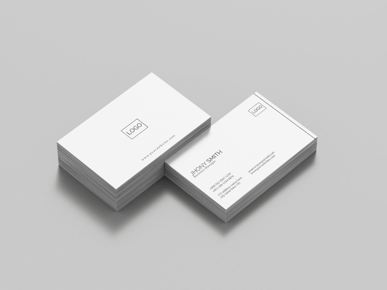 Minimalist Business Card by Maruf Hossain Fahim on Dribbble