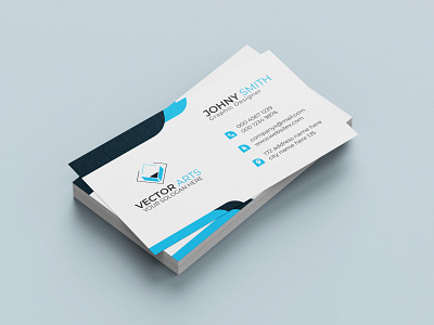 Modern Business Card branding business card clean corporate creative design graphic design modern vector