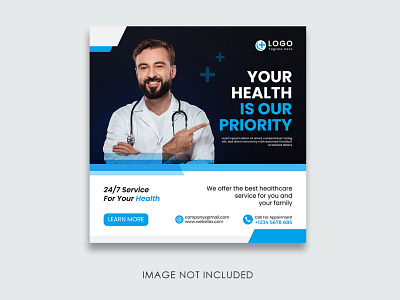 Medical Social Media Post Design branding creative design doctor facebook post graphic design health instagram post medical social media post