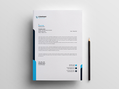 Modern Letterhead Template branding creative design graphic design letterhead modern print professional standard