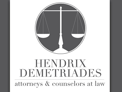 Hd Law branding identity logo design