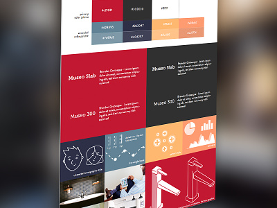 Hospitality HCD - Project Style Guide branding customer experience cx data design thinking hcd hospitality human centered design infographic mood board style guide typography