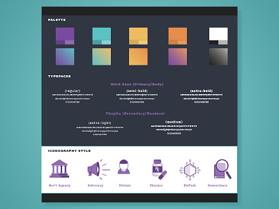 Medical Style Guide color palette design thinking iconography innovation medical research style guide visual id