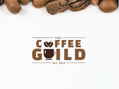 The Coffee Guild adobe illustrator graphic design logo