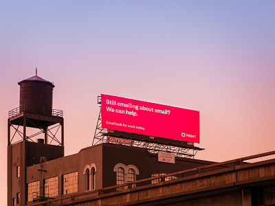 We can help billboard email front frontapp san francisco sunset