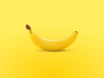 Banana banana gradient icon linear shadow sketch texture