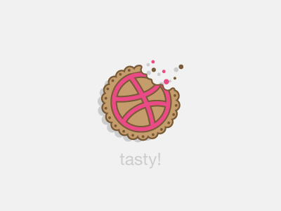 Tasty! cookie design dribbble first shot