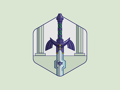 The master sword design icon master sword pictogram sword vector zelda
