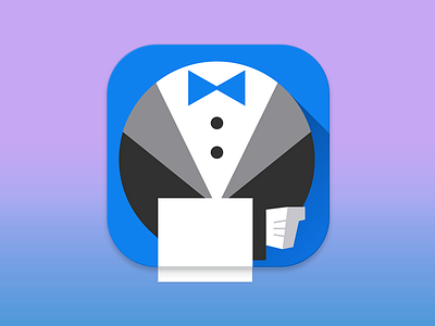 Jenkins icon redesign app bow tie butler design flat icon illustrator ios jenkins redesign vector