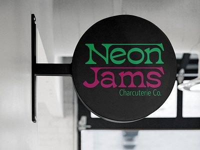 Neon Jams - Sign design graphic design logo typography