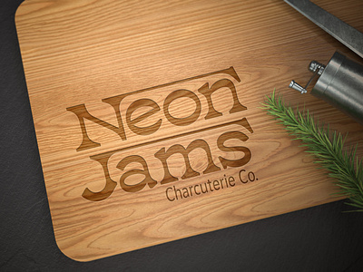 Neon Jams - Wooden Board