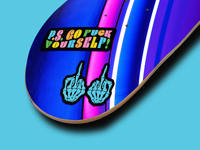 PS GFY - Skateboard design graphic design illustration typography vector