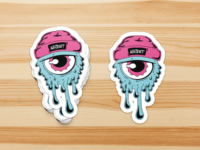 Trippy Eye Sticker color design illustration sticker