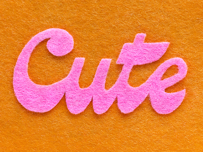 Might Delete Later felt felt cute fun fuzzy get it jokes lettering meme might delete orange pink tactile typography waste of time