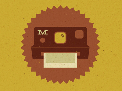 Snapshot of our Work brown camera green icon illustration texture