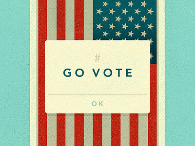 #GoVote 2014 america flag govote illustration november 4 texture vote