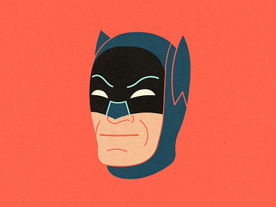 Batman! adam west batman batman day illustration old chum september 26