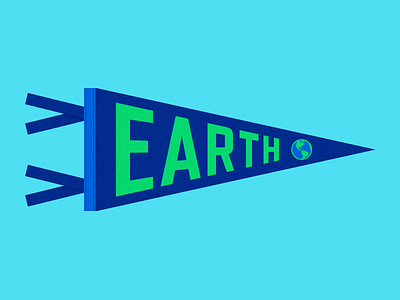 Team Earth blue earth earth day globe pennant planet team sports world