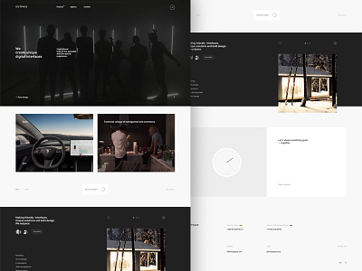 Outpace agency agency clear digital future interface minimal promo studio ui ux web website
