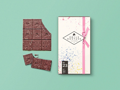 Branding for Emils Gustavs branding chocolate design logo packaging vector