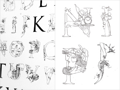 to draw letters metaphorically illustration typography
