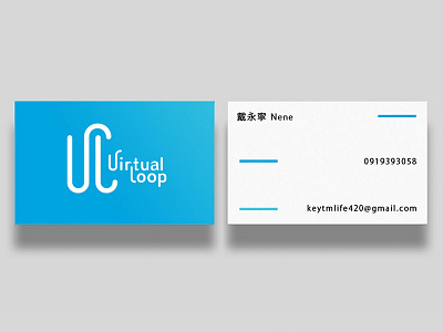 Virtual Loop - name card ci logo design namecard vi