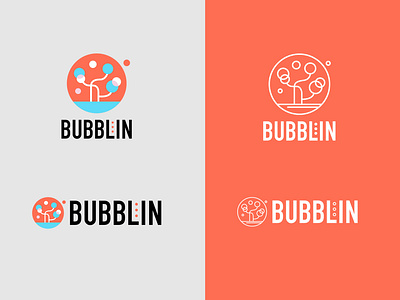 bubblin soap branding color logo