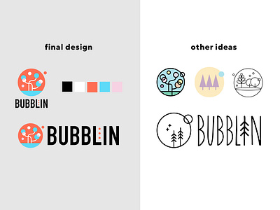 bubblin soap branding illustration logo