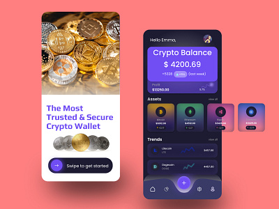 Crypto App ui uiandux uidesign userin ux ux ux ui uxdesign uxui uxuidesign