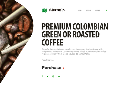 Emarket Coffee Landing Page brands international landingpage ui ux webdesign
