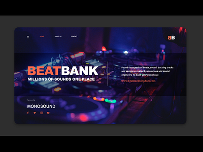 BEATBANK product in progress.