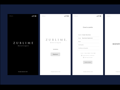 Shopping App. concept (ZUBLIME) appdesign builtforhumans digitalproduct fashionlovers shoppingapp ui uiux userinterface ux