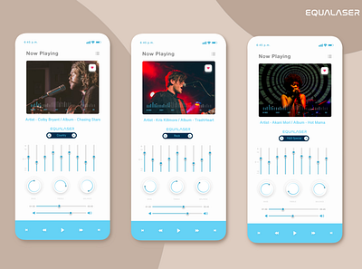 EQ APP Music Equalizer app musicapp productdesign ui uiux userinterface