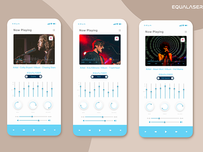 EQ APP Music Equalizer app musicapp productdesign ui uiux userinterface