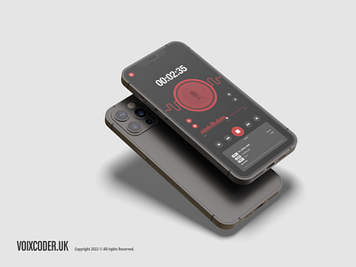 High quality voice record app appdesign bultforhumans digitalproduct music soundapp ui uiux