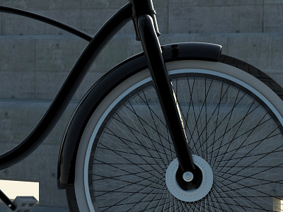 Bike B. Jamaican 3d concept graphic design minimalism product creation