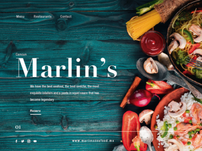 Restaurant brands graphic design icons trendy design typography ui webdesign