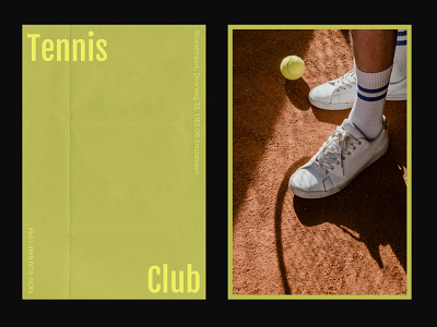 tennis poster design graphic design