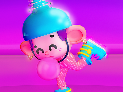 Draw This In Your Style (harrybhal) ✨ 3d character character design chicle draw this drawthisinyourstyle dtiys glow patinar patines personaje skate