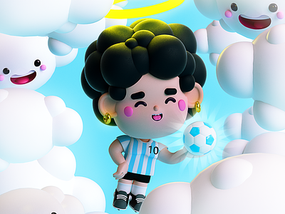 AD10S Diego ⚽️✨ best player cebollita cielo diego armando fútbol game goat maradona pelusa sky