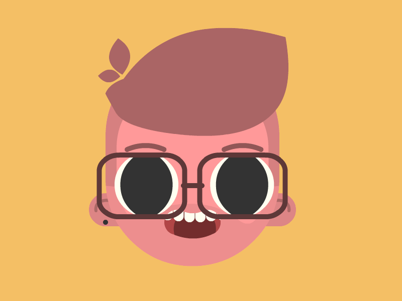 EYES animate animation eyes glasses mouth pink smear