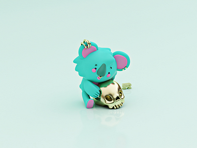 Koalita punk!! c4d cinema4d cinema4dvray koala koalita punk vray