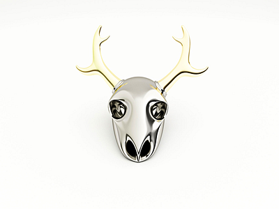 Skull of deer 🦌 3dart 3dillustration c4d cinema4d deer modeling skull skullofdeer